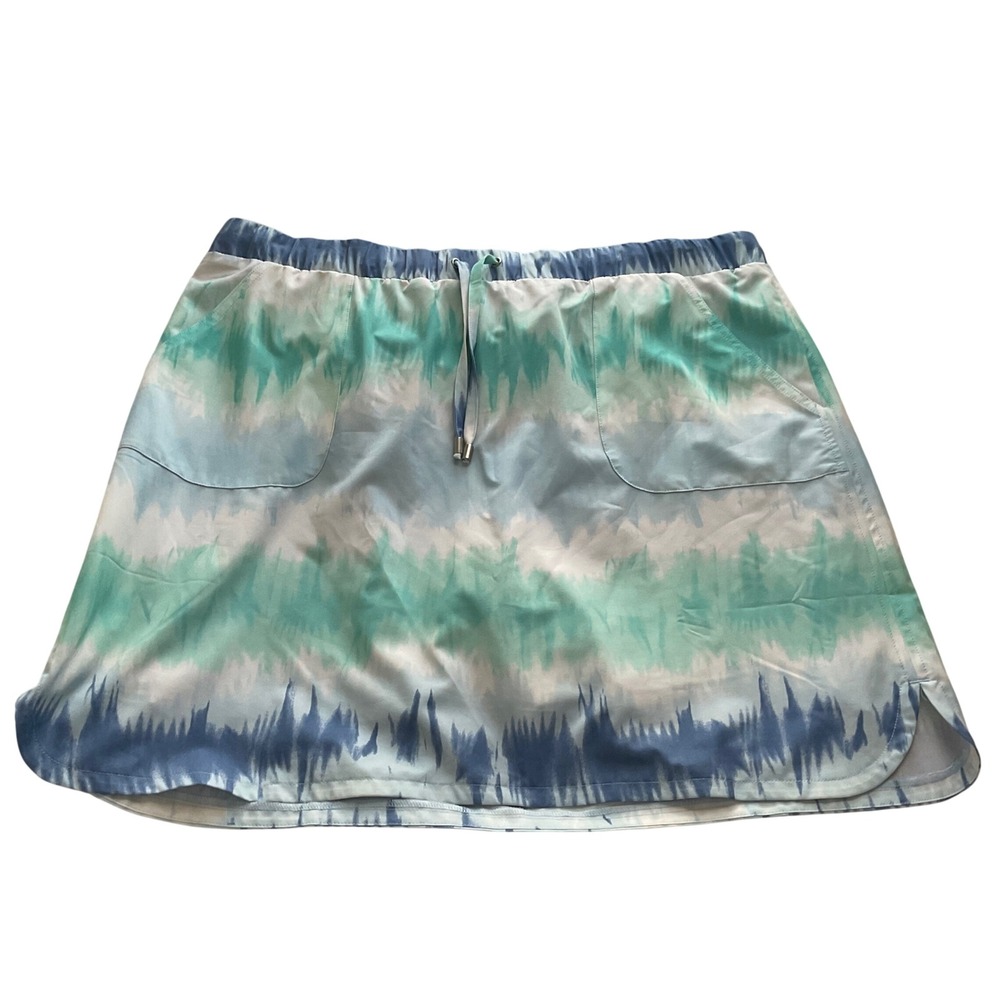 Chico's Zenergy Tie Dye Athleisure Skort - Size 14 - Casual Preppy Outdoor